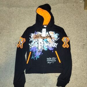NWT Womens Ed Hardy Hoodie Medium
